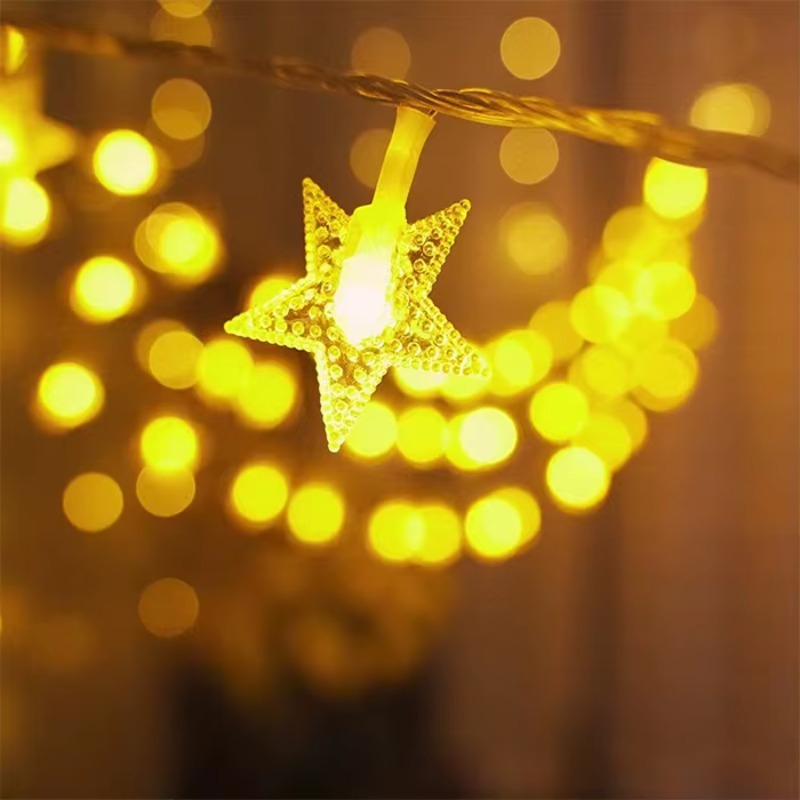 LED Star String Lights for Christmas Decoration